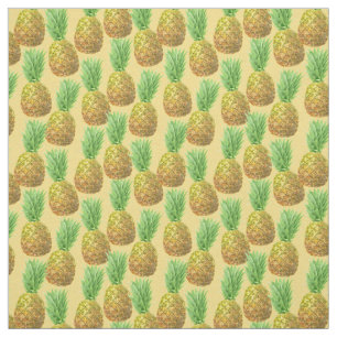 Tecido Padrão de aquarela de abacaxi