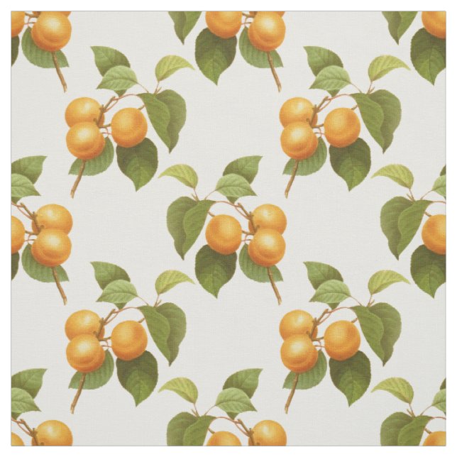 Tecido Padrão de Aquarelas Laranja Vintage (Modelo)