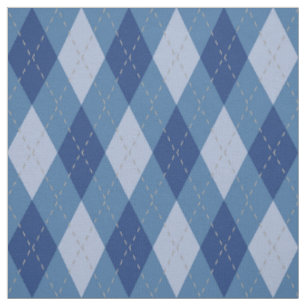 Tecido Padrão de Argyle da Cinza Azul
