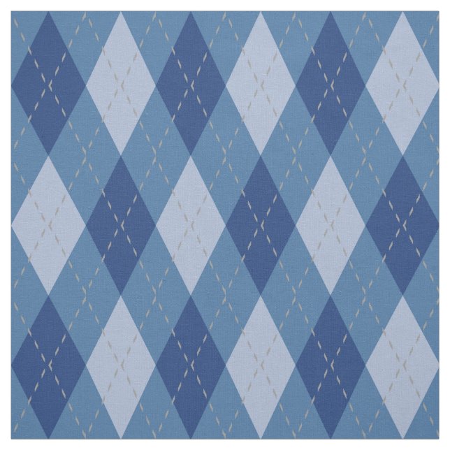 Tecido Padrão de Argyle da Cinza Azul (Modelo)