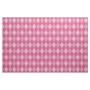 Tecido Padrão de Argyle, rosa