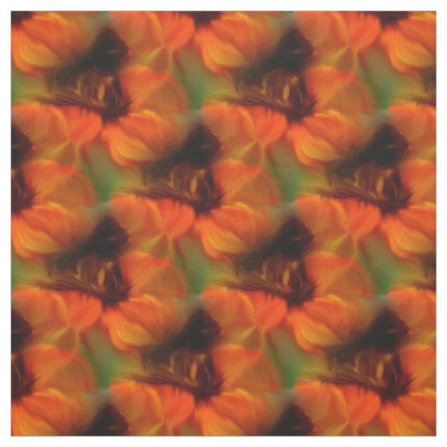 Tecido Padrão De Arte De Abstrato Laranja E Castanho (Modelo)