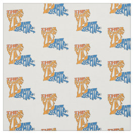 Tecido Padrão de Arte do Apelido Louisiana