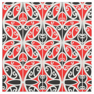 Tecido Padrão de Arte Tribal Vintage Maori Nova Zelândia