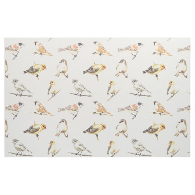 Tecido Padrão de aves em contato (Fat Quarter)