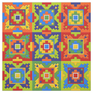 Tecido Padrão de Azulejo do mosaico a frio