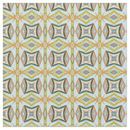 Tecido Padrão de Azulejo Geométrico Azul