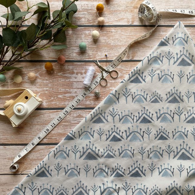 Tecido Padrão de Azulejo marroquino azul e branco (Criador carregado)