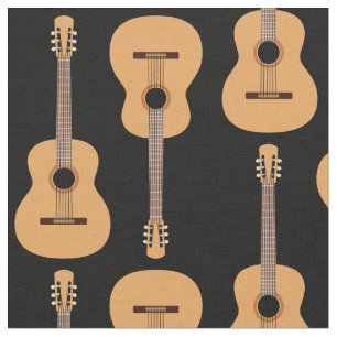 Tecido Padrão de Banda de Música do Violão Acústico