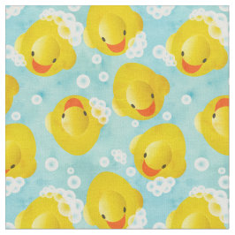 Tecido Padrão de Banho de Patos de Borracha