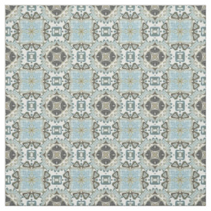 Tecido Padrão de Batik Bali Verde Azul Marrom Teal Espuma