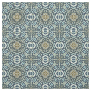 Tecido Padrão de Batik Bali Verde Turquesa Água-Marinha