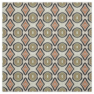 Tecido Padrão de Batik Laranja Bali - Laranja Queimado -