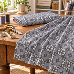 Tecido Padrão de Batik Novo Deco Bali Azul Violeta Escuro