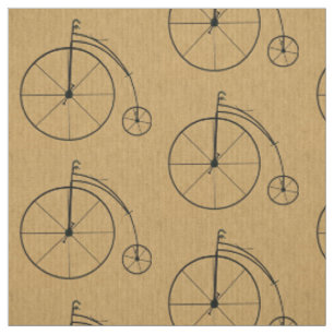 Tecido Padrão de Bicicleta Vintage
