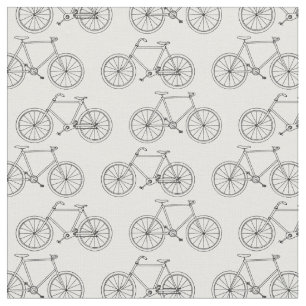 Tecido Padrão de Bicicletas de Bicicleta Ilustrado