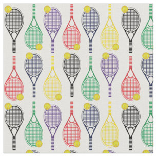 Tecido Padrão de Bola Racquet de Tênis de Multicores