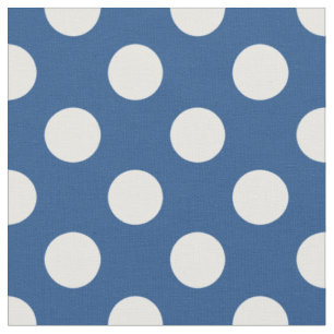 Tecido Padrão de Bolinhas Azul e Branco inspirado no País