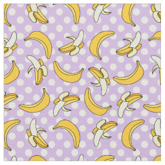 Tecido Padrão de Bolinhas Roxo da Banana