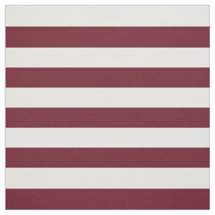 Tecido Padrão de Borgonha e Stripes Brancas