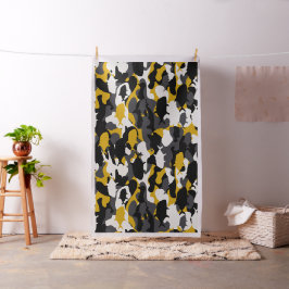 Tecido Padrão de Camouflage Giant Trevally amarelo