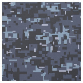 Tecido Padrão de Camuflagem Digital Azul do marinho