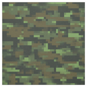 Tecido Padrão de Camuflagem verde ixelada