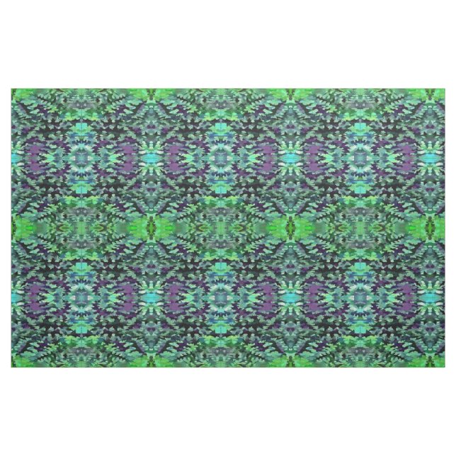Tecido Padrão de Camuflagem Verde Jade e Roxo (Fat Quarter)