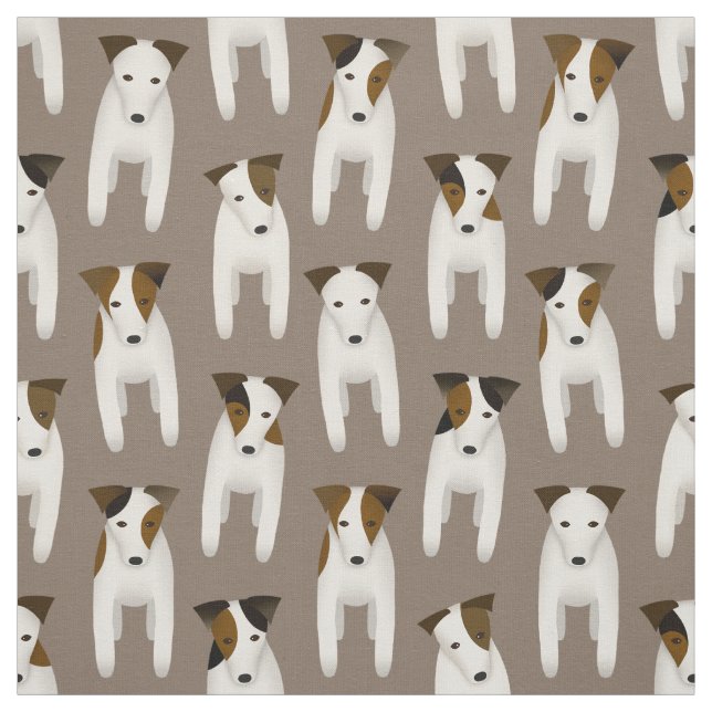 Tecido padrão de cão do Jack Russell Terriers (Modelo)