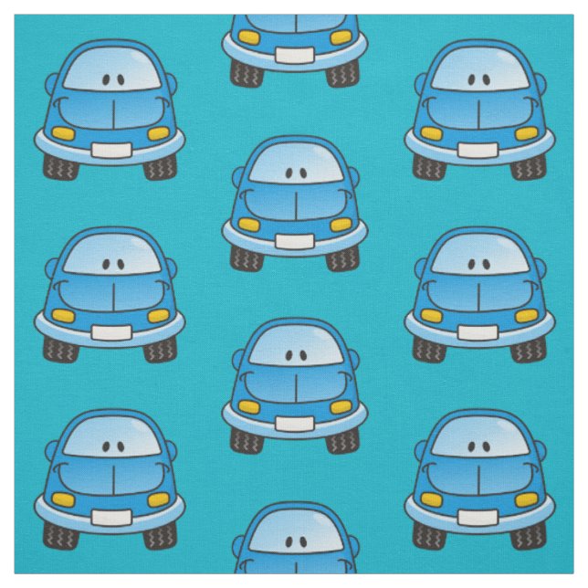 Tecido Padrão de Cartoon Azul (Modelo)