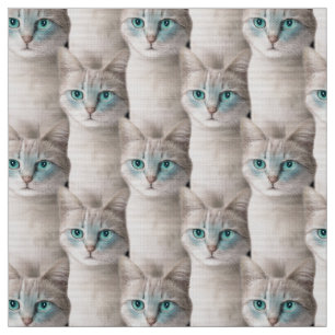 Tecido Padrão de Cat do Ojos Azules