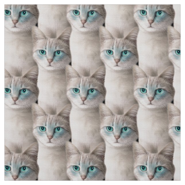 Tecido Padrão de Cat do Ojos Azules (Modelo)