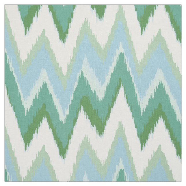 Tecido Padrão de chevron tribal verde-colorido (Modelo)