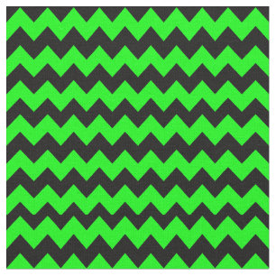 Tecido Padrão de Chevron Verde e Preto Brilhante