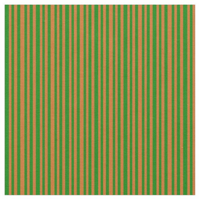 Tecido Padrão de Chocolate Castanho e Stripes Verde (Detalhe)