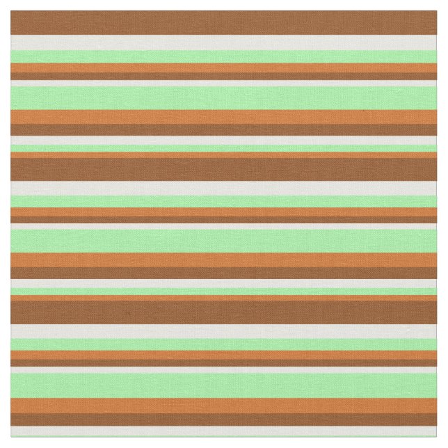 Tecido Padrão de Chocolate, Verde, Branco e Castanho (Detalhe)