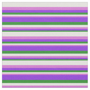 Tecido Padrão de Ciano Verde, Roxo, Orquídea e Leve