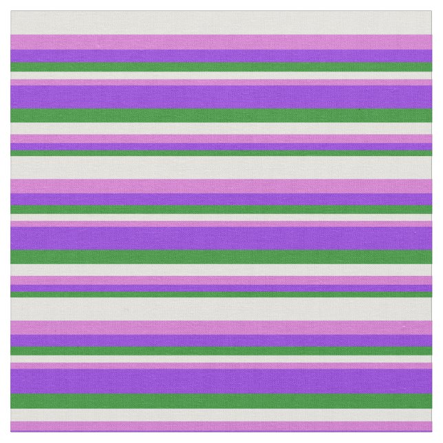 Tecido Padrão de Ciano Verde, Roxo, Orquídea e Leve (Detalhe)