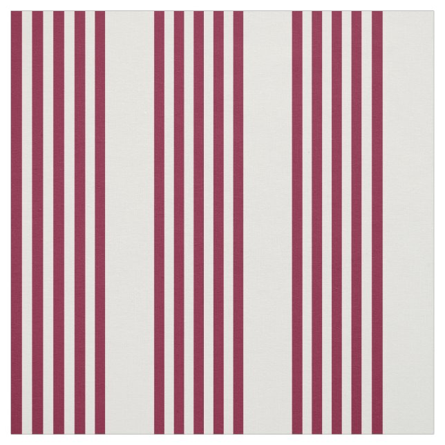 Tecido Padrão de cinco faixas vermelho e branco borromado (Modelo)