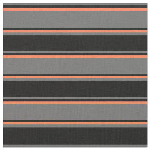 Tecido Padrão de Cinza Escuro, Preto e Coral Colorido