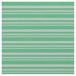 Tecido Padrão de cinzas e faixas verdes/linhas marítimas