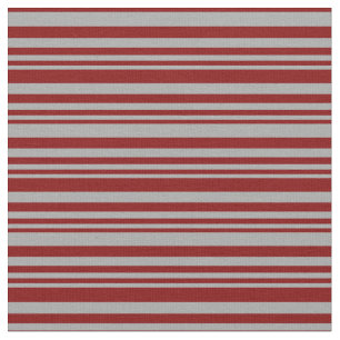 Tecido Padrão de Cinzas Escuras e Stripes de Maroon