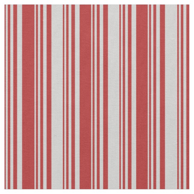 Tecido Padrão de Cinzas Vermelhas e Leves Striped/Links (Detalhe)