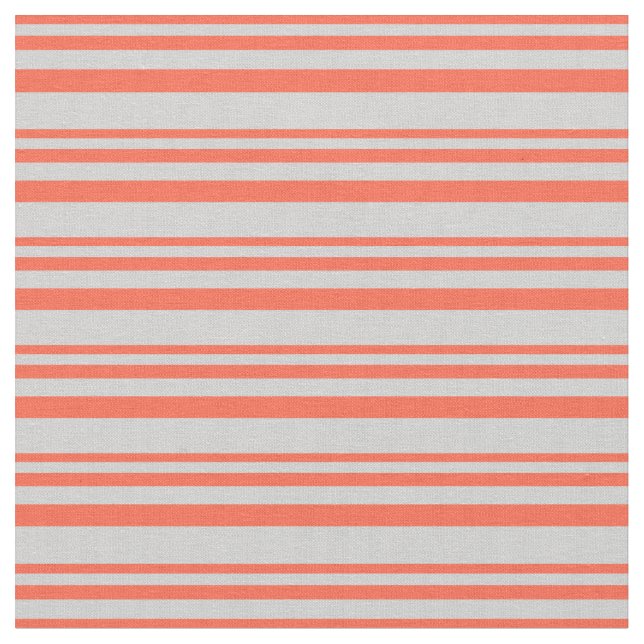Tecido Padrão de Cinzas Vermelhas e Leves Striped/Links (Detalhe)