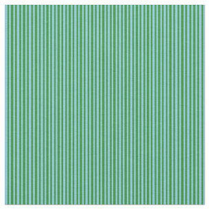 Tecido Padrão de Coloração Azul Céu e Floresta Verde