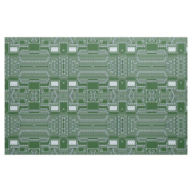 Tecido Padrão de Conselho de circuito de computador do Ne (Fat Quarter)