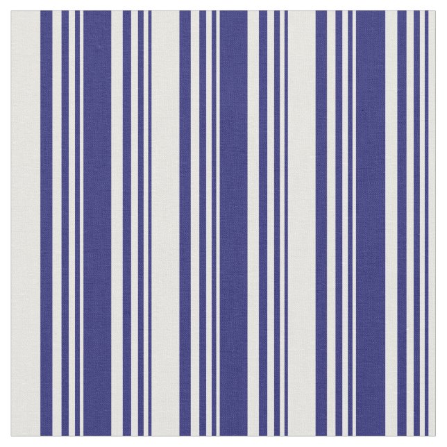 Tecido Padrão de cor azul e branco da meia-noite (Detalhe)