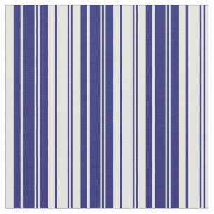Tecido Padrão de cor azul e branco da meia-noite