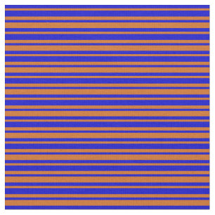 Tecido Padrão de cor azul e chocolate