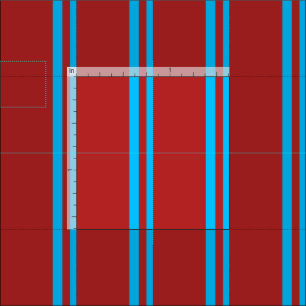 Tecido Padrão de Cor Azul e Vermelho do Céu Profundo